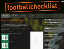 Tablet Screenshot of footballchecklist.org